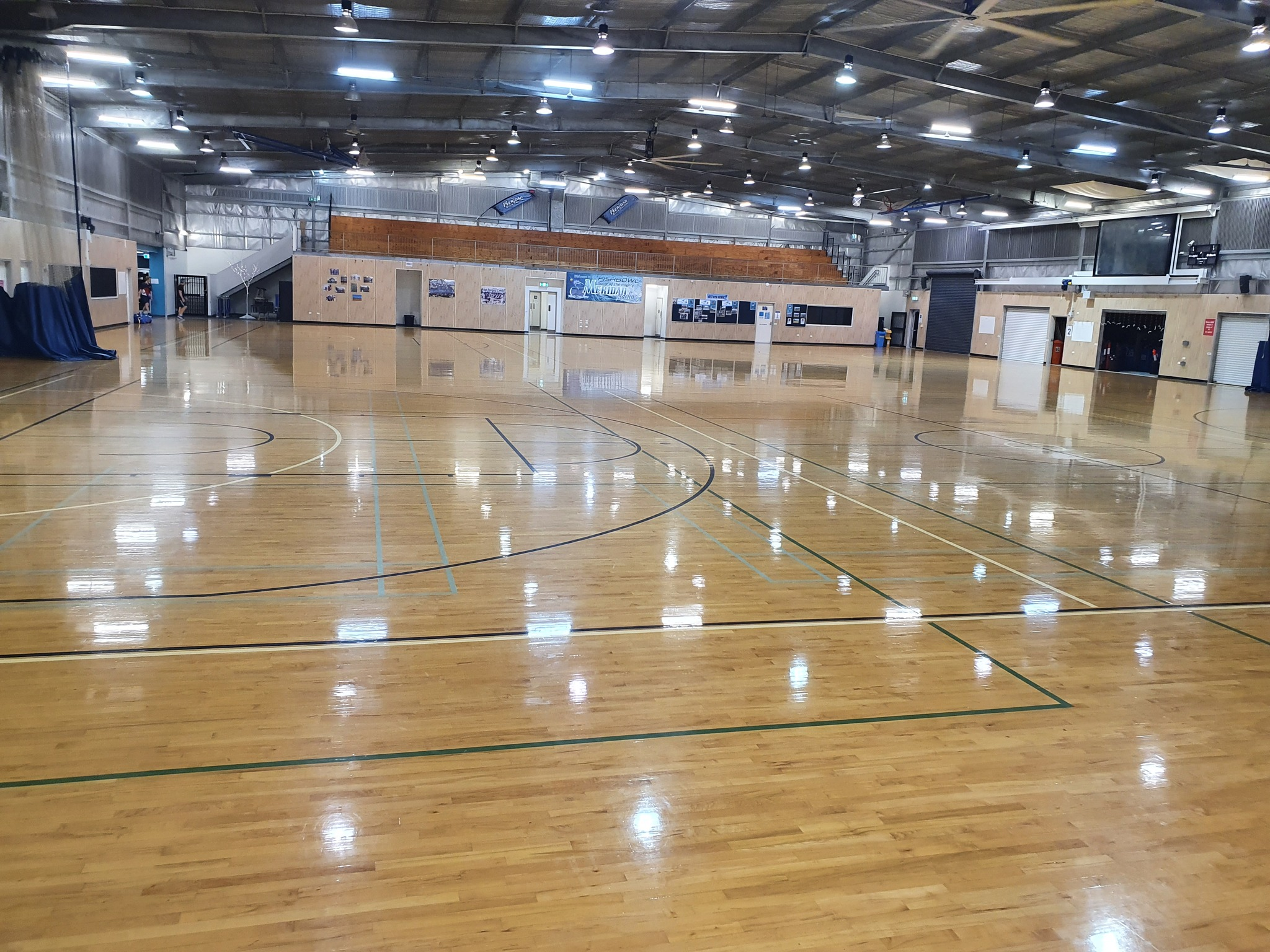 Volleyball court at Meridan State College